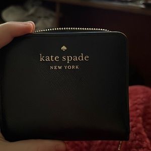 Kate spade black bifold wallet